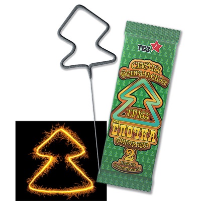 Елочка Бенгальские огни фигурные купить в Екатеринбурге | ekb.salutsklad.ru